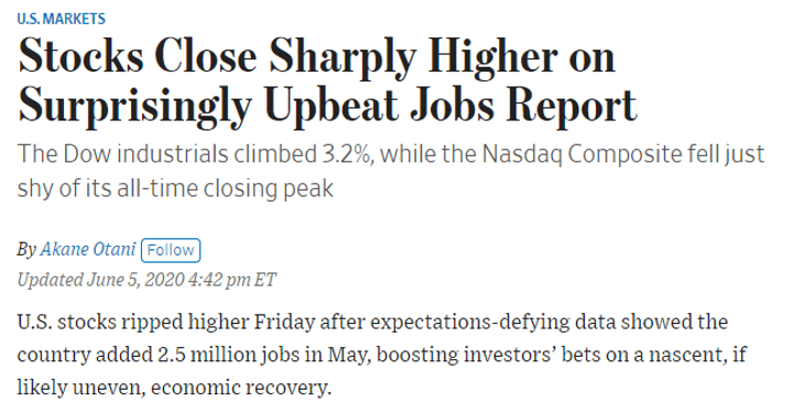 Screenshot of a news article on the economy.