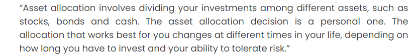 Asset allocation